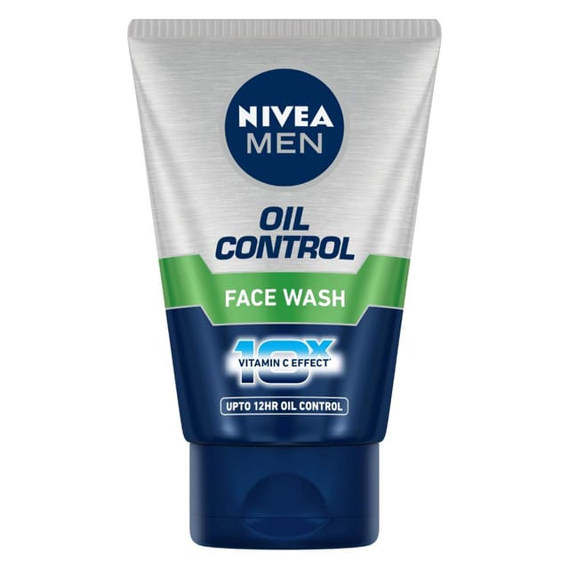 Nivea Men’s Face Wash – Oil Control, 10x Vitamin C (100 ML)