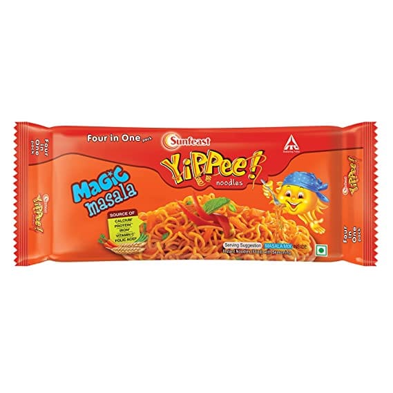 Sunfeast Yippee Magic Masala Instant Noodles - Pack of 4 (270 G)