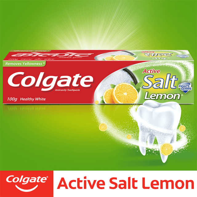 Colgate Active Salt Lemon Toothpaste (100 G)