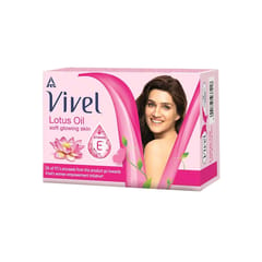 Vivel Lotus Oil Soap, Soft Glowing Skin with Vitamin E (100 G)