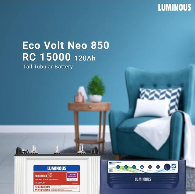 Luminous ECO Volt Neo 850 RC 15000 120Ah