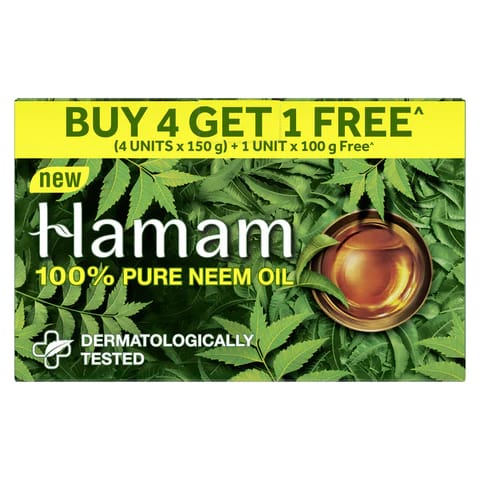 HAMAM |100% Pure Neem Oil Soap Buy 3 x 150G & Get 100G Free