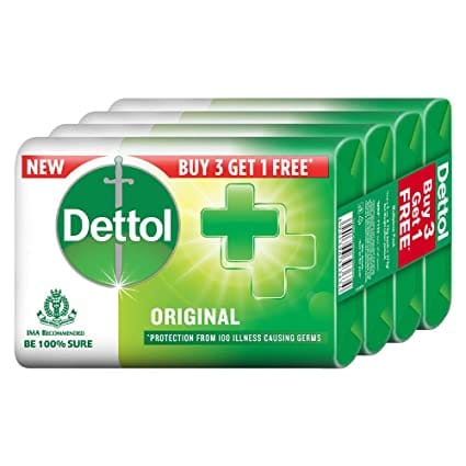 Dettol Soap - Original 75 gm (Buy 3 Get 1 Free)