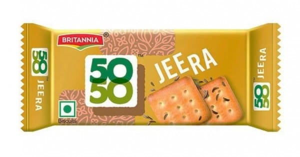 Britannia 50-50 Jeera Biscuits - 76 G