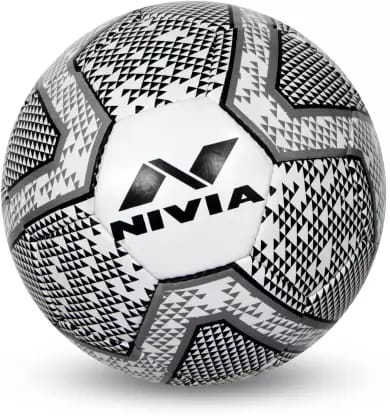 Nivia Black & White Football (Size-5)