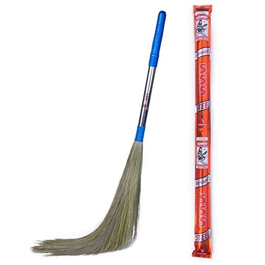 Monkey 555 International Steel Handle Grass Broom