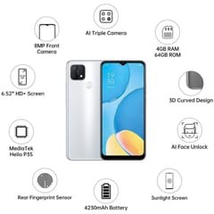 OPPO A15s (4GB, 128GB Storage) AI Triple Camera | 6.52" HD+ Screen | 2.3GHz Mediatek Helio P35 Octa Core Processor (175 G)