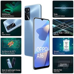 Oppo A16 (4GB RAM, 64GB Storage)