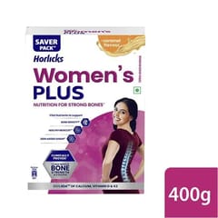 Horlicks Women's Plus, Caramel, 400 g Carton