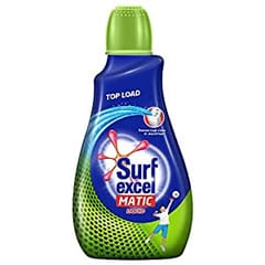 Surf Excel Matic Top Load Liquid Detergent 1L|| Specially designed for Tough Stain Removal on Laundry in Washing Machines