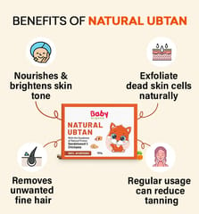 Babyorgano Natural Ubtan for Skin Lightening and Tan Removal l Bath Powder for Kids and Women l Soft & Glowing Skin with Green Gram l Sandalwood and Turmeric l 100% Ayurvedic l FDCA Approved - 100gm