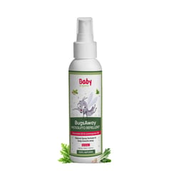 Babyorgano Bugs Away Natural Baby Mosquito Repellent Spray Safe and Effective for Kids 100ml (6+ Months)