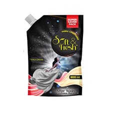 Soft & Fresh Combo Pack of Vanilla Dreams 2X900ml, best Fabric Conditioner softener increase freshness and softness 900ml refill pouch pack of 2