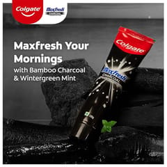 Colgate MaxFresh Toothpaste, Black Gel Paste with Charcoal for Super Fresh Breath, 130gm