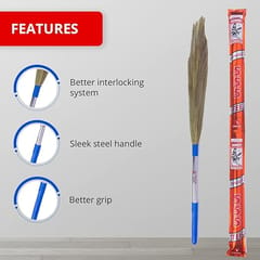 Monkey 555 International Steel Handle Grass Broom