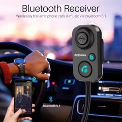 Portronics v5.0 Car Bluetooth Device with Transmitter, Audio Receiver  (Black) (35.6 G)