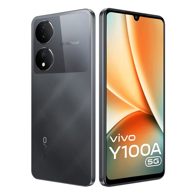 Vivo Y100A 5G (Metal Black, 8GB RAM, 256GB Storage)