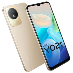 Vivo Y02t (Sunset Gold, 4GB RAM, 64GB Storage)