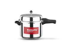 Butterfly Standard Aluminium Outer Lid Pressure Cooker, 7.5 Litre