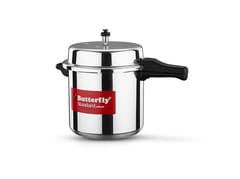 Butterfly Standard Plus Induction Base Aluminium Outer Lid Pressure Cooker, 12 Litre