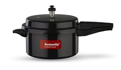 Butterfly Elegant Plus 3 Ltr Elegant Plus Induction Base Hard Anodised Aluminium Pressure Cooker, 3 Litres