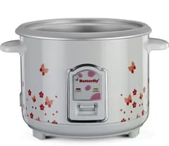 Butterfly Blossom Electric Rice Cooker 1.8L White