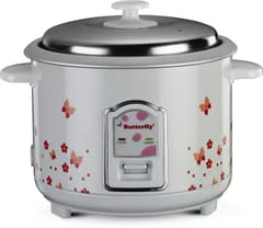 Butterfly Blossom Electric Rice Cooker 1.8L White