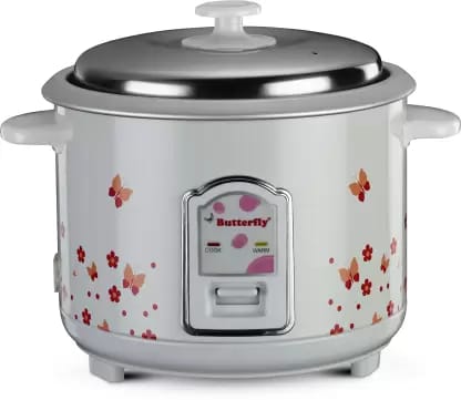 Butterfly Blossom Electric Rice Cooker 1.8L White