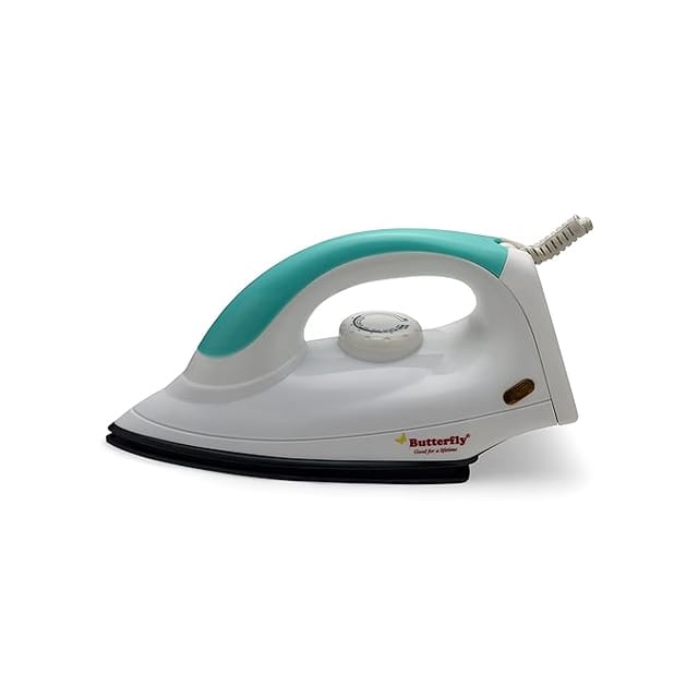 Butterfly Magic 750-Watt Dry Iron (White/Green)