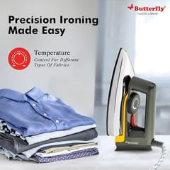 Butterfly Stainless Steel and Polypropylene Reva Dry Iron 1000 W, 1000 Watt