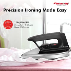 Butterfly Stainless Steel and Polypropylene Lynx Dry Iron 750 W, 750 Watts