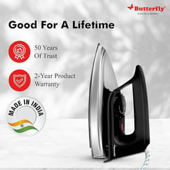 Butterfly Stainless Steel and Polypropylene Lynx Dry Iron 750 W, 750 Watts