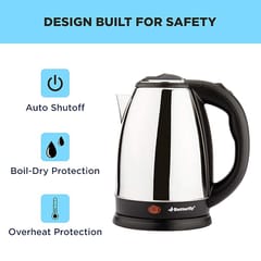 Butterfly EKN 1.8L 1500 Watt Electric Water Kettle (Stainless Steel)