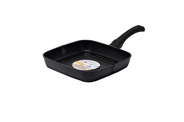 Butterfly Aluminium Rock Die Cast Grill Pan - 240mm, Black