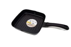 Butterfly Aluminium Rock Die Cast Grill Pan - 240mm, Black