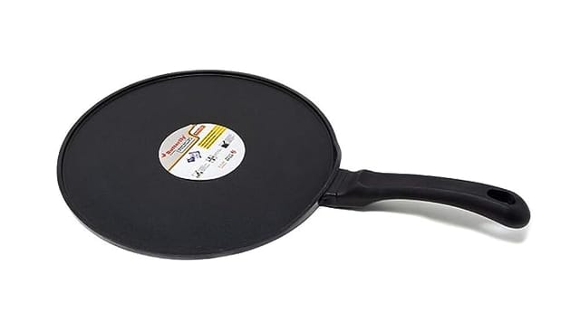 Butterfly Aluminium Rock Die Cast 310 mm Flat Tawa, Black