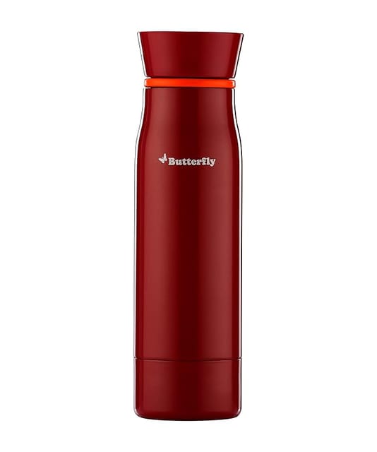 Butterfly Home & Office Vacuum Flask, 750 ml, Stainless Steel - Red