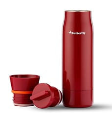 Butterfly Home & Office Vacuum Flask, 750 ml, Stainless Steel - Red