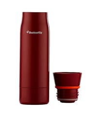 Butterfly Home & Office Vacuum Flask, 750 ml, Stainless Steel - Red