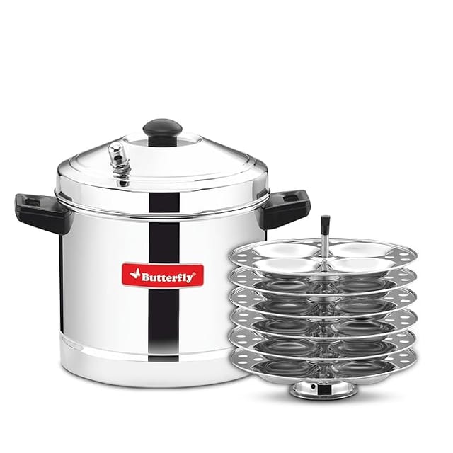 Blueline Stainless Steel Idly Cooker with 6 plates