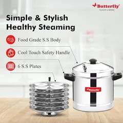 Blueline Stainless Steel Idly Cooker with 6 plates