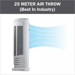 Butterfly Windy Plus Tower Fan - 175W, 3 Speed Levels (Grey),Large