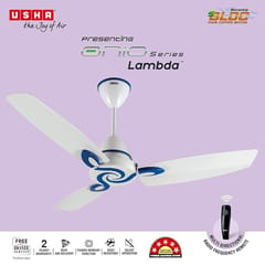 USHA Onio Lambda 1200MM BLDC 5 Star Energy Efflicient, Dust & Oil Resistant Ceiling Fan