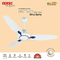 Roll over image to zoom in        USHA Onio Rho Beta 1200MM BLDC 5 Star Energy Efflicient, Dust & Oil Resistant Ceiling Fan