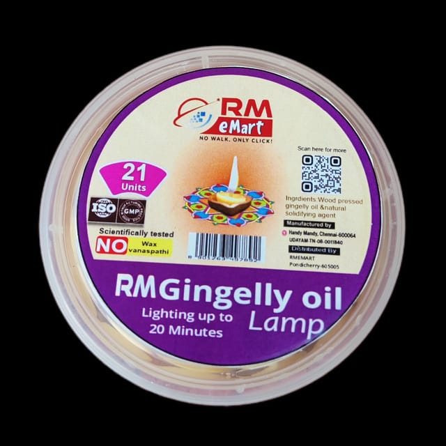 RM Gingelly Diya 21 nos/box