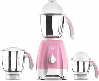 Vidiem MG 580 A Vision 650 W 650 Mixer Grinder (3 Jars, Pink)