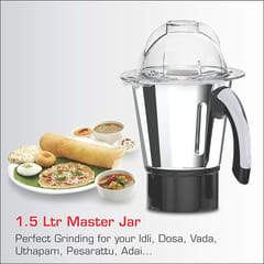 Vidiem Mixer Grinder 567 A Jumbo Mix Pro (Black) | 1000 Watts Mixer Grinder with 3 Leakproof Jars with self-lock for Wet & dry spices, chutneys & curries | 1 Year Warranty | Mixer grinder