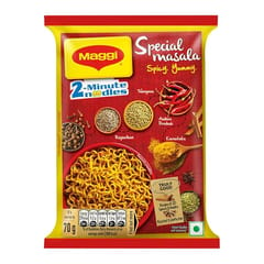 MAGGI 2-Minute Vegetarian Special Masala Instant Noodles, 70 Gram