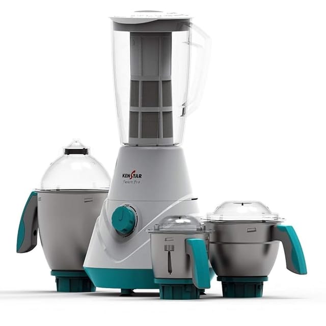 Kenstar Fusion Pro Watts 800 Juicer Mixer Grinder (4 Jars, White, Green)