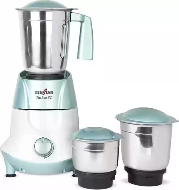 Kenstar Taskee 5C 500 Mixer Grinder (3 Jars, Blue)